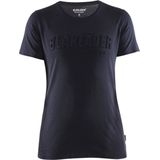 Blåkläder - Dames T-Shirt - Donker Marineblauw - Katoen - 3D-print