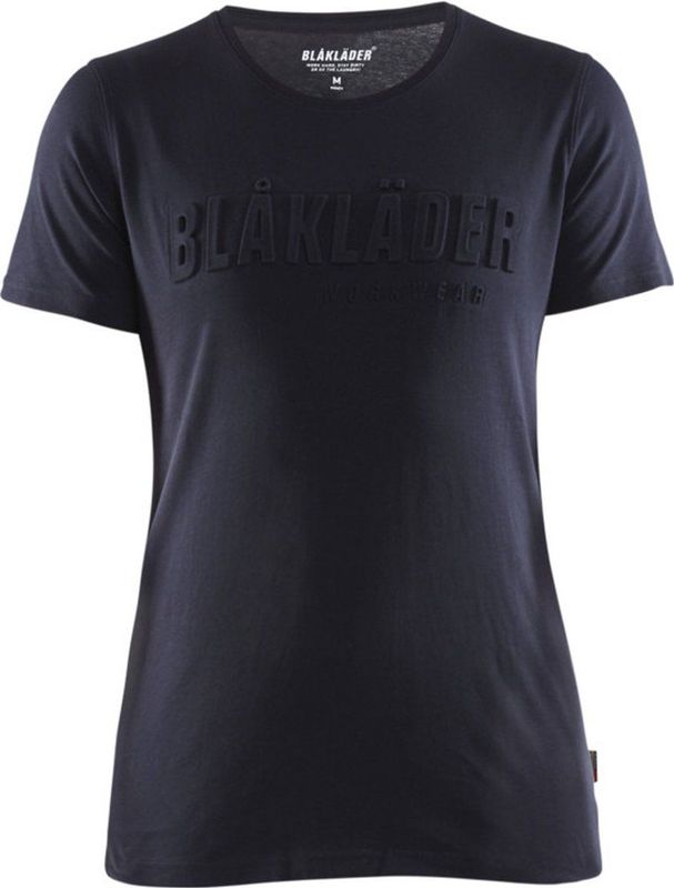 Blåkläder - Dames T-Shirt - Donker Marineblauw - Katoen - 3D-print