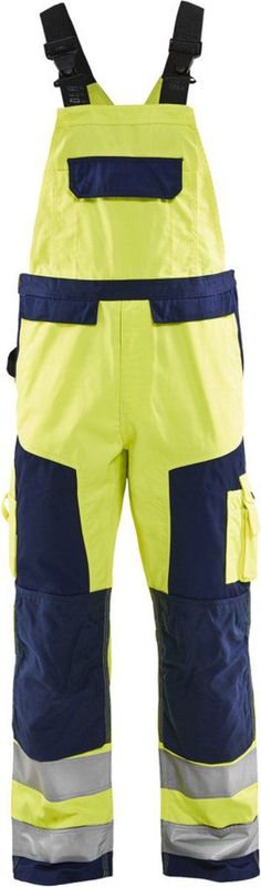Blåkläder - 2660-1811 - Bretelbroek - Geel/Marineblauw - High Vis