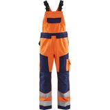 Blaklader Bretelbroek High Vis 2660-1811 - High Vis Oranje/Marineblauw