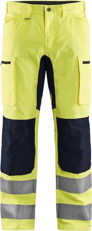 Blaklader High Vis broek met stretch 1585-1811 - High Vis Geel/Zwart
