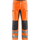 Blaklader High Vis broek met stretch 1585-1811 - High Vis Oranje/Medium Grijs