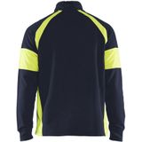 Blåkläder - 3550-1158 - Sweatshirt - Marine/High Vis Geel - Katoen/Polyester
