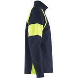 Blåkläder - 3550-1158 - Sweatshirt - Marine/High Vis Geel - Katoen/Polyester