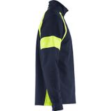 Blåkläder - 3550-1158 - Sweatshirt - Marine/High Vis Geel - Katoen/Polyester