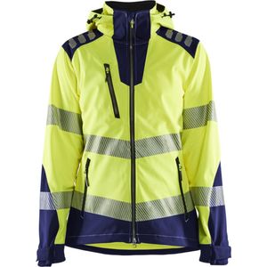 Blåkläder - 4791-2513 - Softshell Jack - High Vis Geel/Marineblauw
