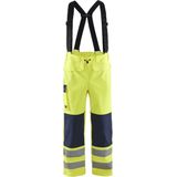 Blåkläder - 1313-2022 - Vlamvertragende Regenbroek - Geel/Marineblauw - High Vis