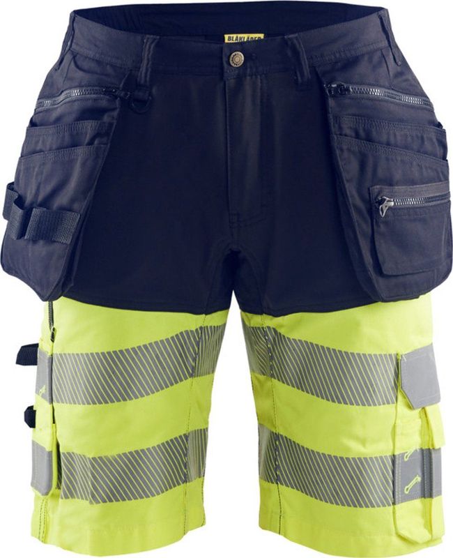 Blåkläder - 1596-1811 High Vis Short - Marine/High Vis Geel - CORDURA® Versterkt