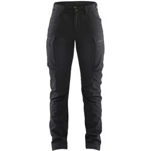 Blaklader 7177-2513 Dames softshell service winterwerkbroek - Zwart - C44
