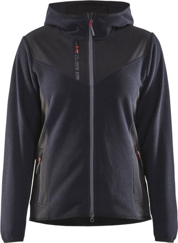 Blåkläder - 5941-2536 - Gebreid Damesjack - Donker Marineblauw/Zwart