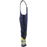 Blåkläder - 2607-1514 - Multinorm Bretelbroek - Marine/High Vis Geel - Duurzaam Materiaal