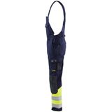 Blåkläder - 2607-1514 - Multinorm Bretelbroek - Marine/High Vis Geel - Duurzaam Materiaal