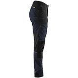 Blaklader Servicewerkbroek met stretch voor dames 7166-1845 - Donker marineblauw/Zwart