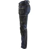 Blaklader Dames werkbroek met stretch 7115-1343 - Donker marineblauw/Zwart