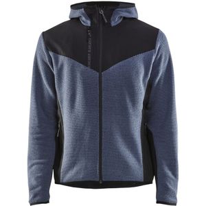 Blåkläder 5940-2536 Gebreid jack met softshell Gevoelloos blauw/Donkerblauw maat 4XL