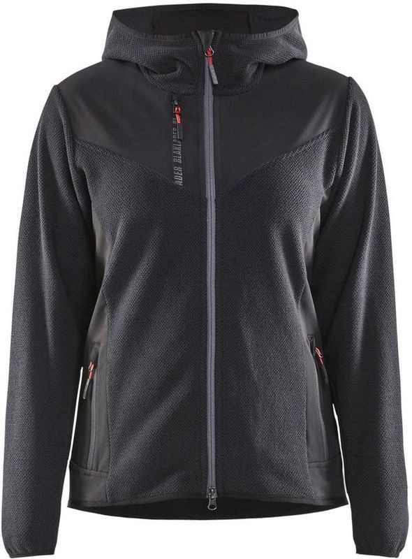 Blåkläder - 5941-2536 - Gebreid Damesjack - Donkergrijs/Zwart