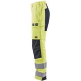 Blåkläder - 7191-1512 Werkbroek - High Vis Geel/Marineblauw - Vlamvertragend