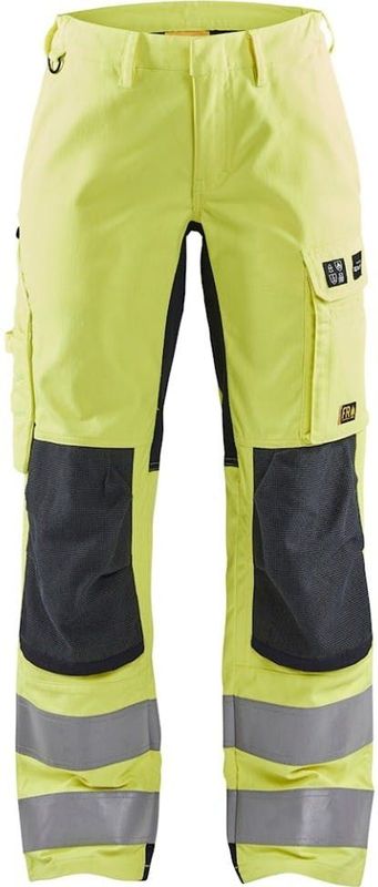 Blåkläder - 7191-1512 Werkbroek - High Vis Geel/Marineblauw - Vlamvertragend