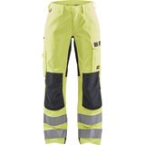 Blaklader Multinorm dames werkbroek Inherent met stretch 7191-1512 - High Vis Geel/Marineblauw