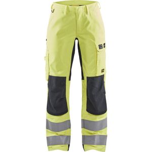 Blaklader Multinorm dames werkbroek Inherent met stretch 7191-1512 - High Vis Geel/Marineblauw