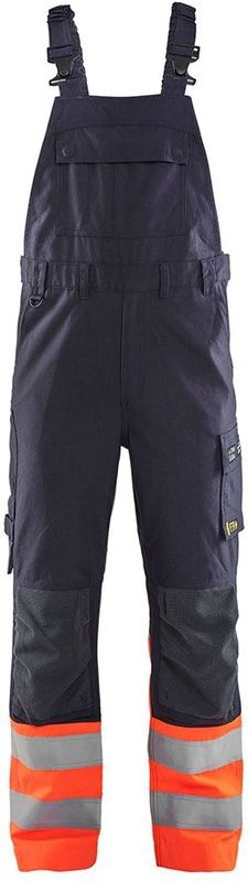 Blåkläder - 2888-1513 Bretelbroek - Marineblauw/Oranje - Inherent Vlamvertragend Materiaal