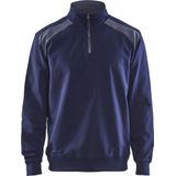 Blåkläder - 3353 Sweatshirt - Bi-Colour - Katoen - Hoge Kraag met Rits