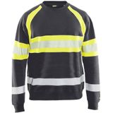 Blåkläder - 3359-1158 - Sweater - Grijs/High Vis Geel - Katoen/Polyester