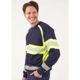 Blåkläder - 3359-1158 - Sweater - Grijs/High Vis Geel - Katoen/Polyester