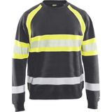 Blåkläder - 3359-1158 - Sweater - Grijs/High Vis Geel - Katoen/Polyester