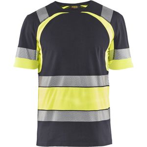 Blåkläder - T-Shirt High-Vis - Grijs/High-Vis Geel - Katoen/Polyester