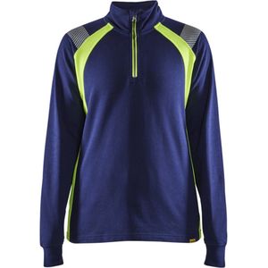 Blaklader - Dames Sweatshirt Halve Rits - Zwart - Katoen/Polyester