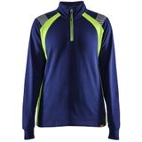 Blaklader - Dames Sweatshirt Halve Rits - Zwart - Katoen/Polyester