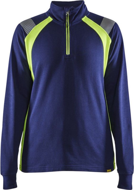 Blaklader - Dames Sweatshirt Halve Rits - Zwart - Katoen/Polyester