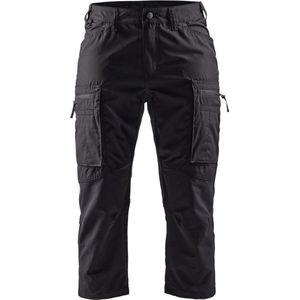 Blåkläder - 7129-1845 - Dames Service Piraatbroek - Zwart - Stretchmateriaal