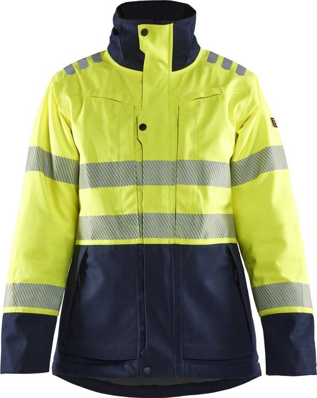 Blåkläder - 4917-1534 - Winterjas - High Vis Geel/Marineblauw