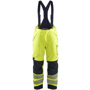 Blaklader 1817-1534 Multinorm Winter bretelbroek - High Vis Geel/Marineblauw