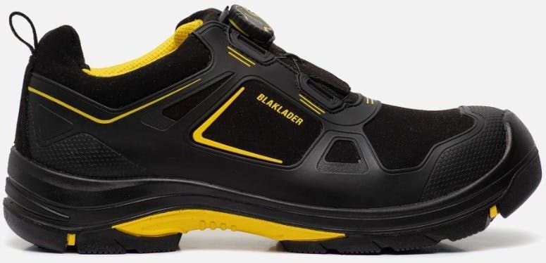 Blåkläder - 2471-0000 GECKO - Veiligheidsschoen - Zwart/Rood - Microvezel/KPU