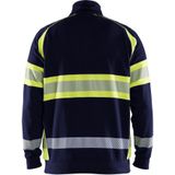 Blåkläder - 3553-1158 - Sweater - Marine/High Vis Geel - Katoen/Polyester