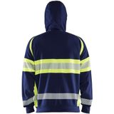 Blåkläder - 3552-1158 - Hoodie - Marine/High Vis Geel - Katoen/Polyester