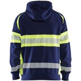 Blåkläder - 3552-1158 - Hoodie - Marine/High Vis Geel - Katoen/Polyester