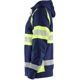 Blåkläder - 3552-1158 - Hooded Sweatshirt - High Vis - Marineblauw/Oranje - Katoen/Polyester