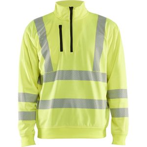 Blåkläder - 3564-2538 Sweatshirt - High Vis Geel - 100% Polyester - Reflecterende Details