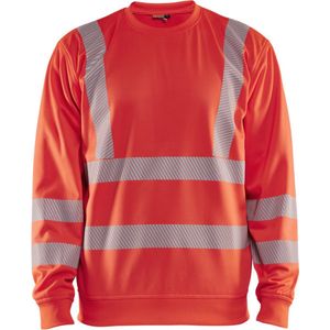 Blåkläder - 3562-2538 - High Vis Sweatshirt - Rood - Polyester - Klasse 3