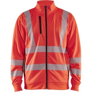 Blåkläder 3563-2538 High Vis Sweatshirt met rits High Vis Rood maat S