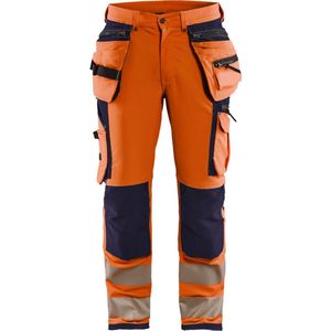 Blaklader High Vis werkbroek met 4-weg stretch 1997-1642 - High Vis Oranje/Marineblauw - C64