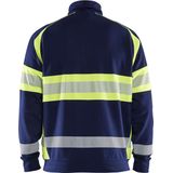 Blaklader High vis sweater 3551-1158 - Marine/High Vis Geel