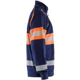 Blåkläder - 3551-1158 - Sweater - High Vis - Marineblauw/Oranje - Katoen/Polyester
