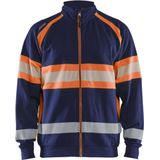 Blåkläder - 3551-1158 - Sweater - High Vis - Marineblauw/Oranje - Katoen/Polyester