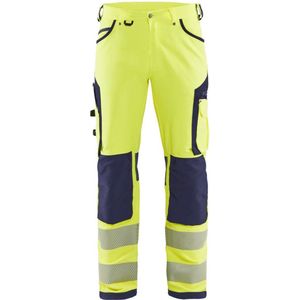 Blåkläder - 1197-1642 - High Vis Werkbroek - Geel/Marineblauw - 4-weg Stretch