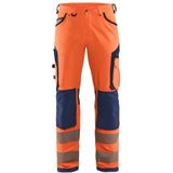 Blåkläder - 1197-1642 - High Vis Werkbroek - Oranje/Marineblauw - 4-weg Stretch